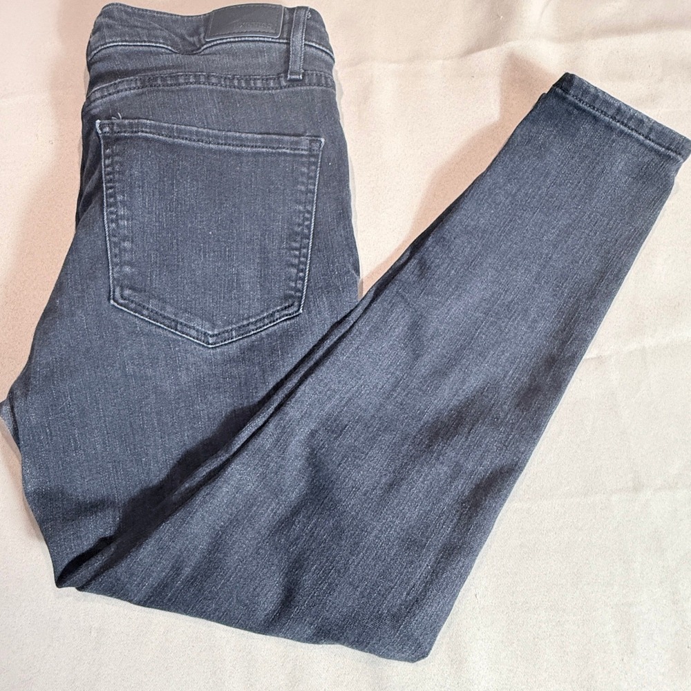 Express Womens Jeans 10R Black Skinny Mid Rise Stretch Denim 027200312 - Picture 2 of 13